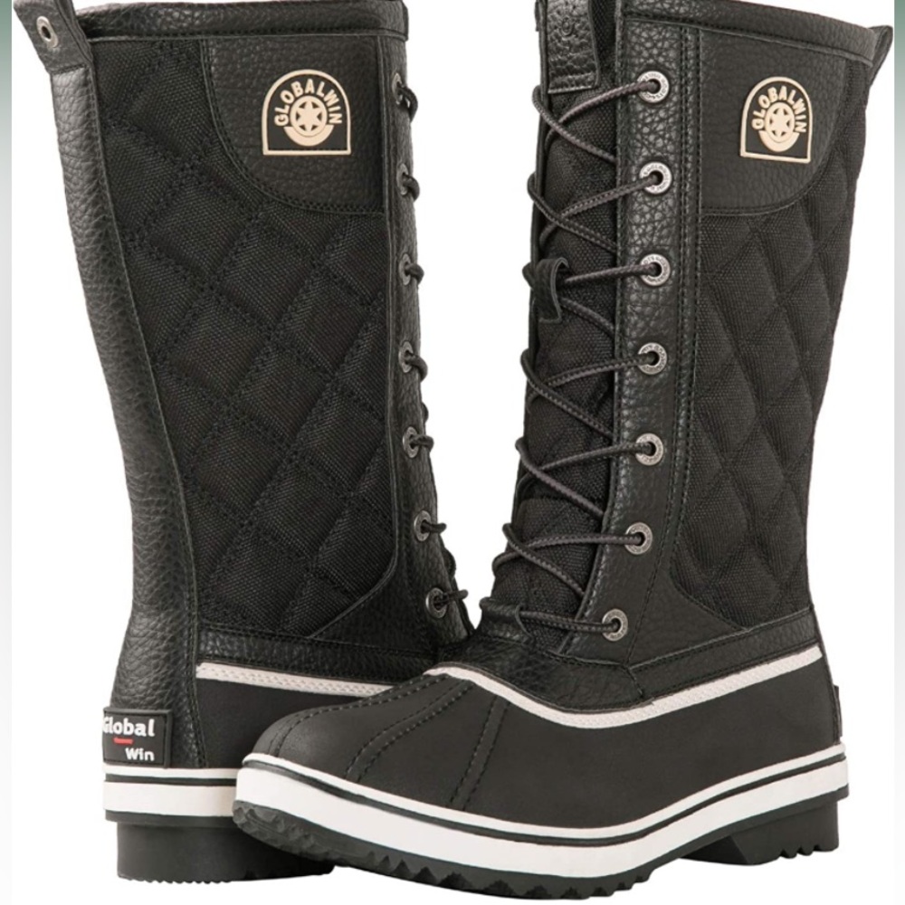 GLOBALWIN Women's Mid Calf Winter Snow Boots. Size 7. New with tags